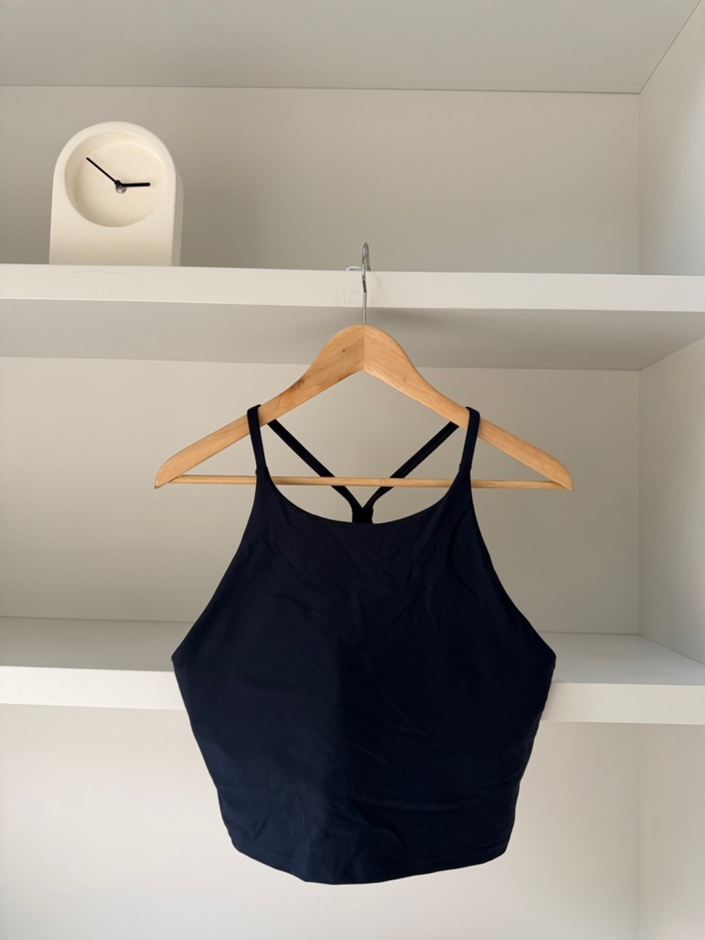 Navy Active High-Neck longline Bralette